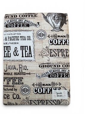 New! “book beau” Book / Kindle Sleeve and Protector. Vintage Design.
